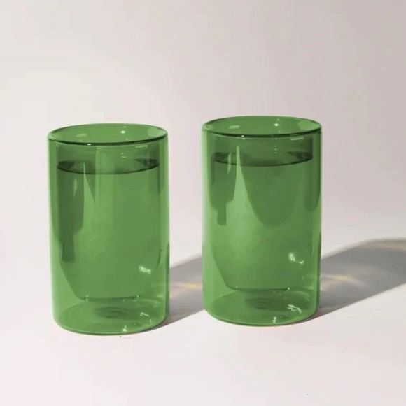 Yield Double Wall Glasses Green  - 12oz - Picture 1 of 1